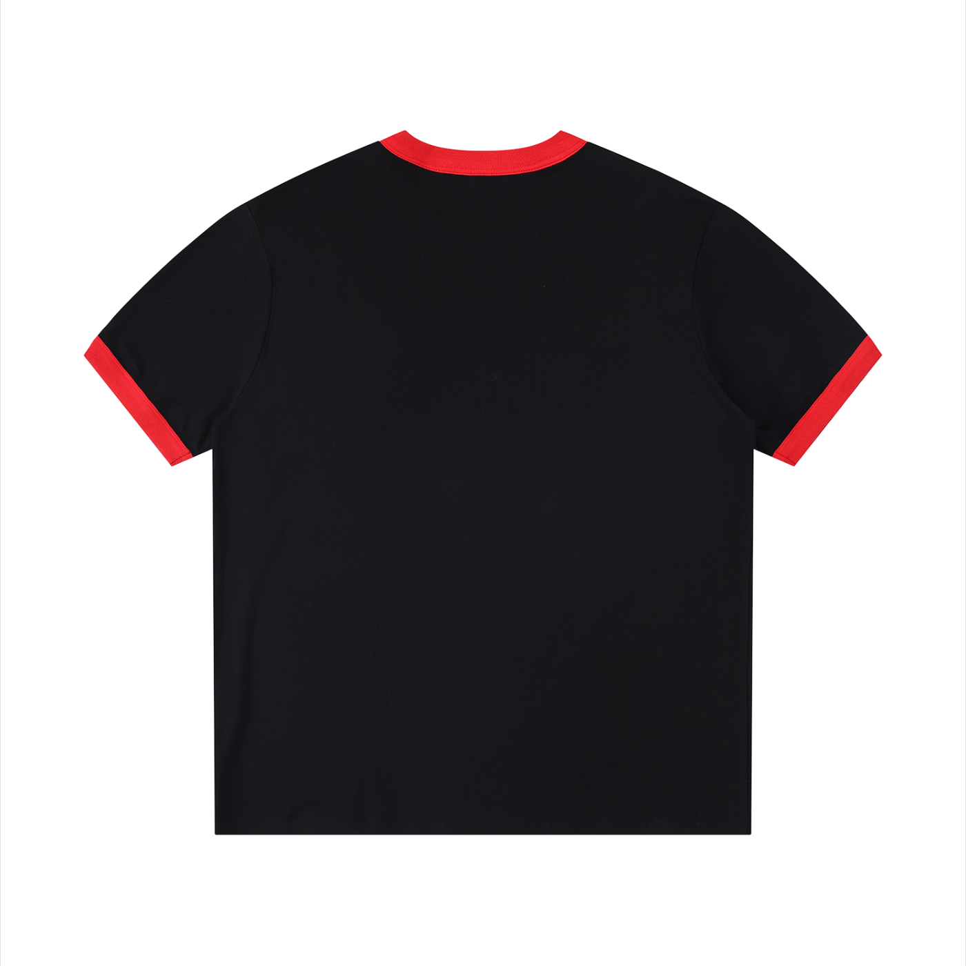 "FAFO" Contrast Edge Ribbed Crewneck T-Shirt