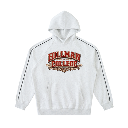 “Hillman” Contrast Piping Raglan Hoodie