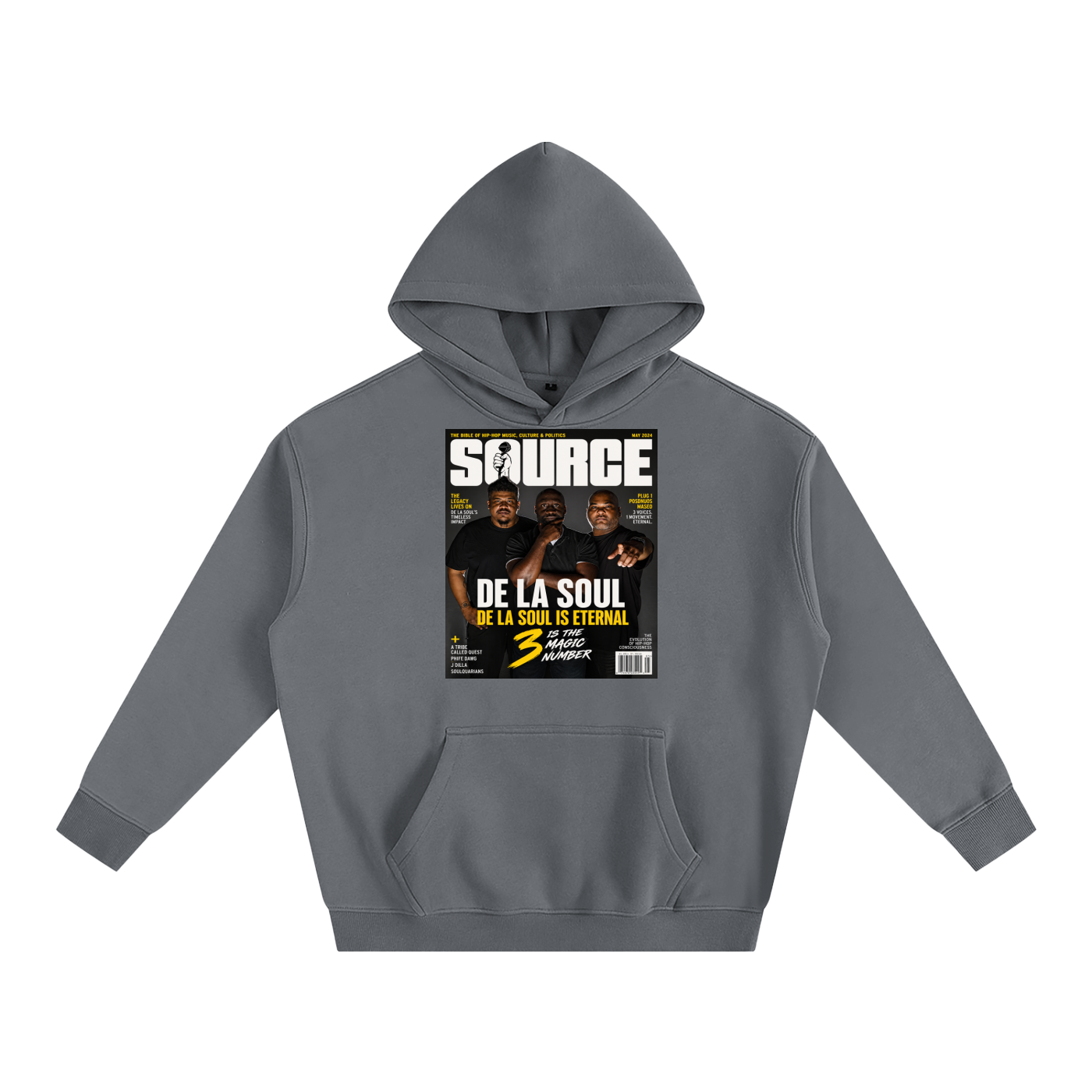 "No. 3" Oversize Fleeced Hoodie
