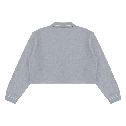 Brooklyn Republic essentials™ Women's Crop Collared Sweatshirt
