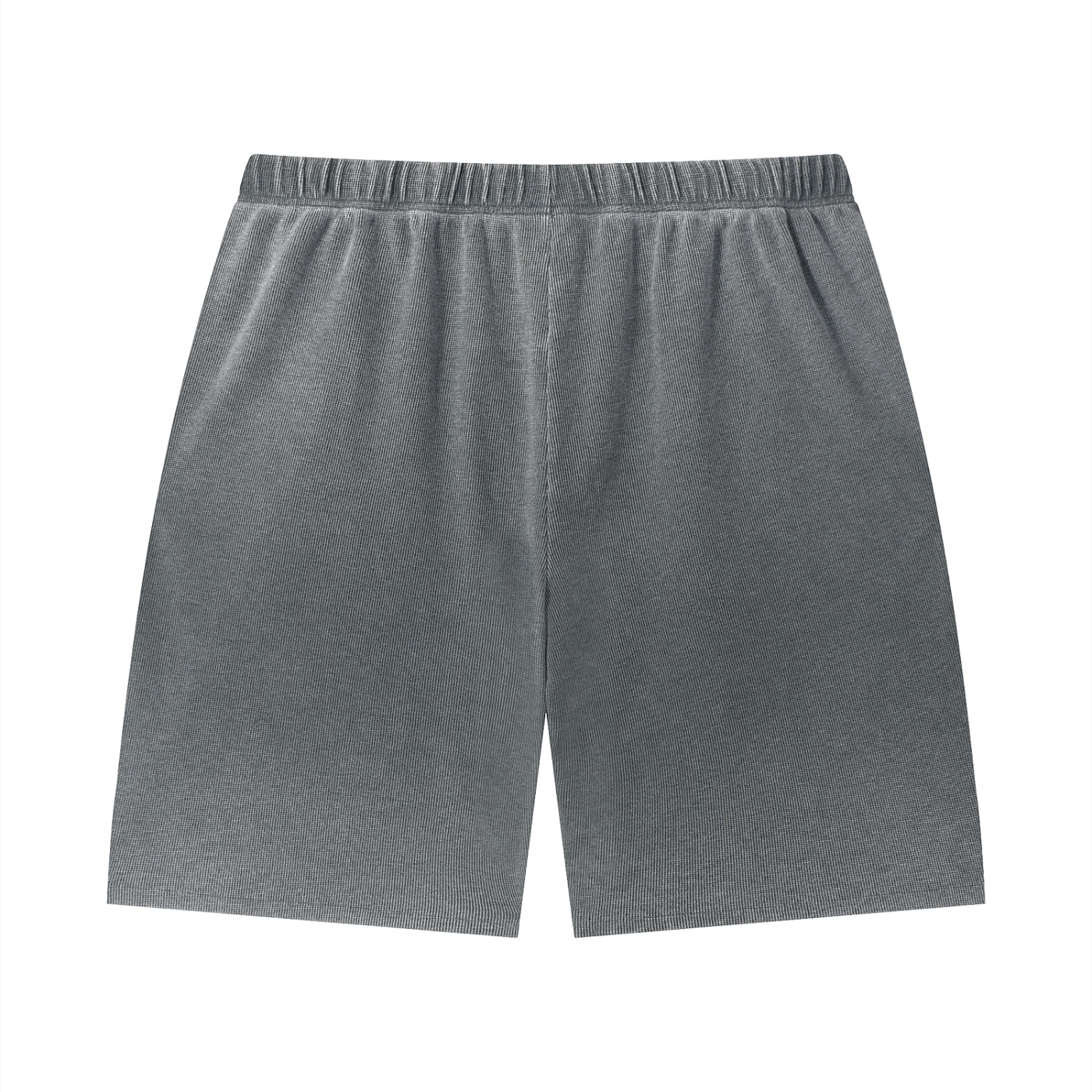 "Brooklyn Republic Essentials" Vintage Wash Sunfade Waffle Raw Hem Shorts
