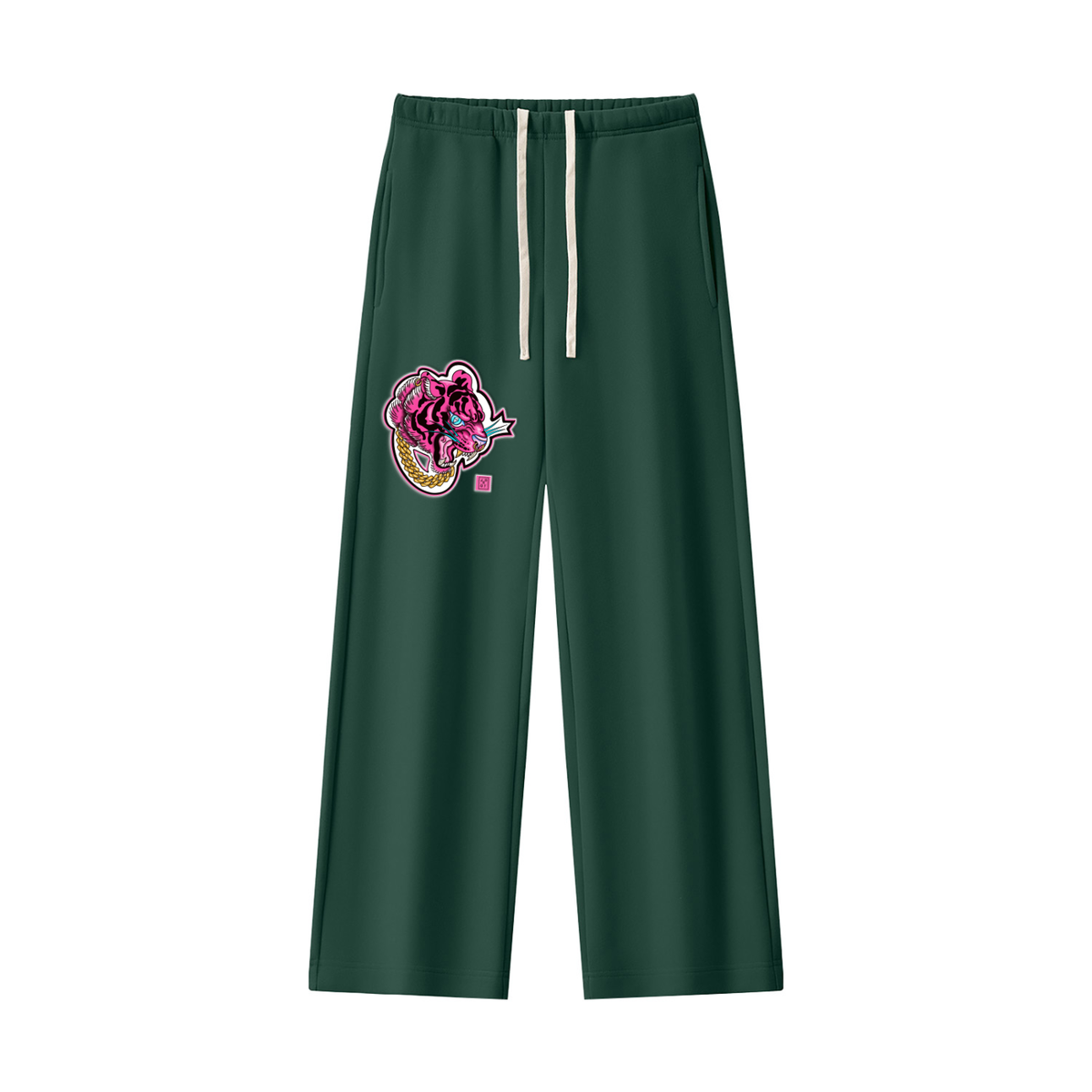 Brooklyn Zoo "Tiger Style" Women's Straight Leg Fleece Set