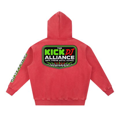 KDA™ "Exit 14" Snow Wash Fleece Oversize Hoodie