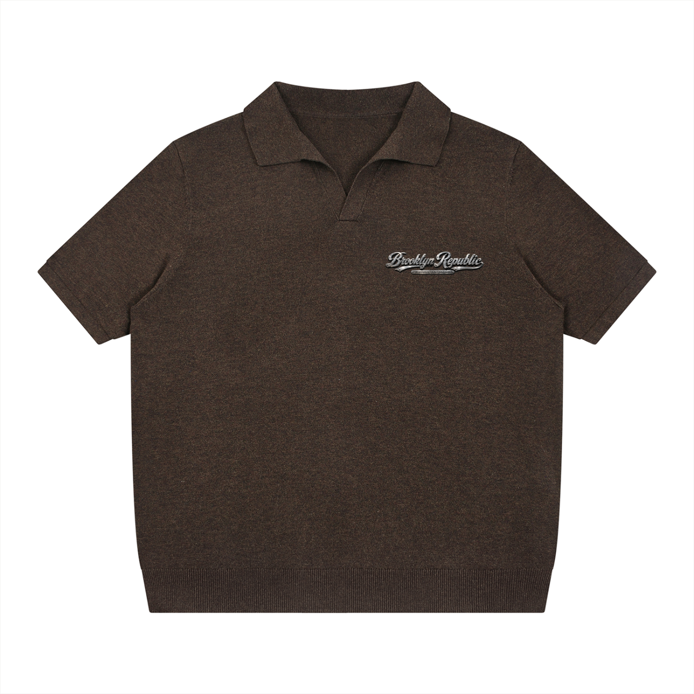 "Brooklyn Republic Essential" Heavyweight Oversized Polo Shirt