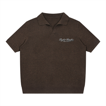 "Brooklyn Republic Essential" Heavyweight Oversized Polo Shirt