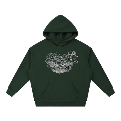 PYN™ x BKRP™ "Cut & Sew" Essential Boxy Heavyweight Drop-Shoulder Hoodie