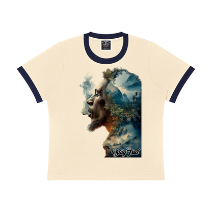 "Gravity of His Presence" Women's Sorona Ringer T-Shirt