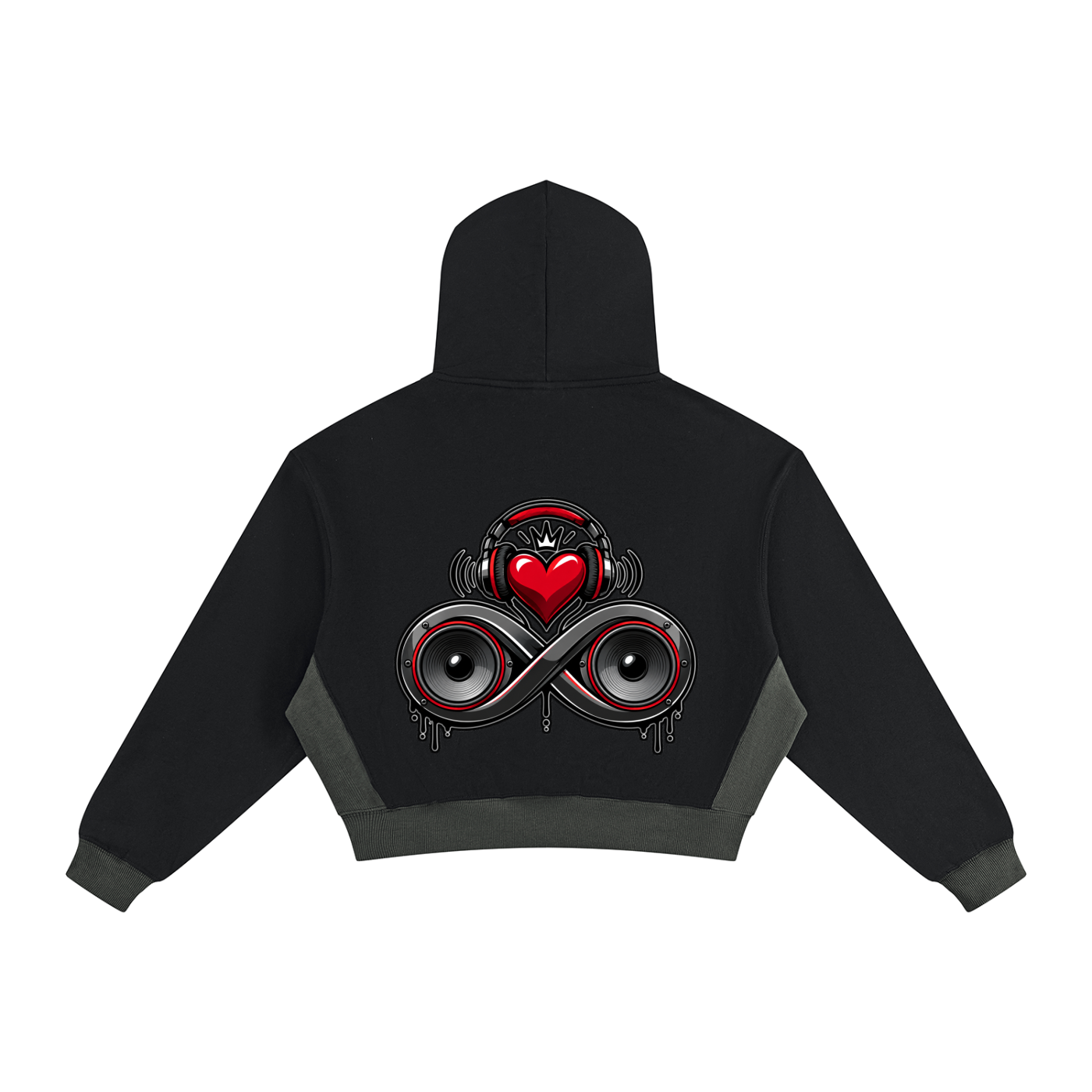 Infinity Sione "HeartBeatz" Women's Color Block Raw Hem Sweatsuit