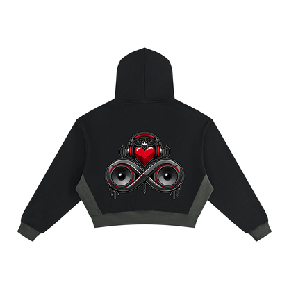 Infinity Sione "HeartBeatz" Women's Color Block Raw Hem Sweatsuit