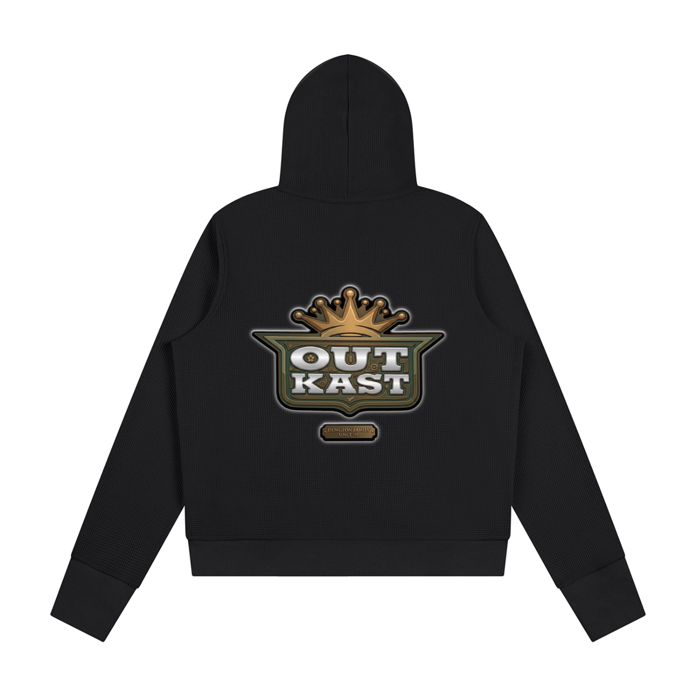 "Outkasted" Women's Waffle Full Zip Hoodie