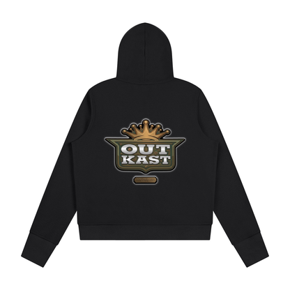 "Outkasted" Women's Waffle Full Zip Hoodie