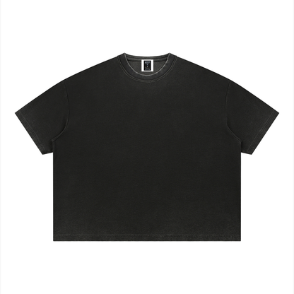 "Brooklyn Republic Essentials" Vintage Wash Sunfade Boxy Waffle T-Shirt