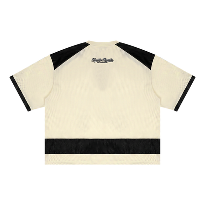Brooklyn Republic essentials™ Raglan Sleeve Mesh Boxy T-Shirt