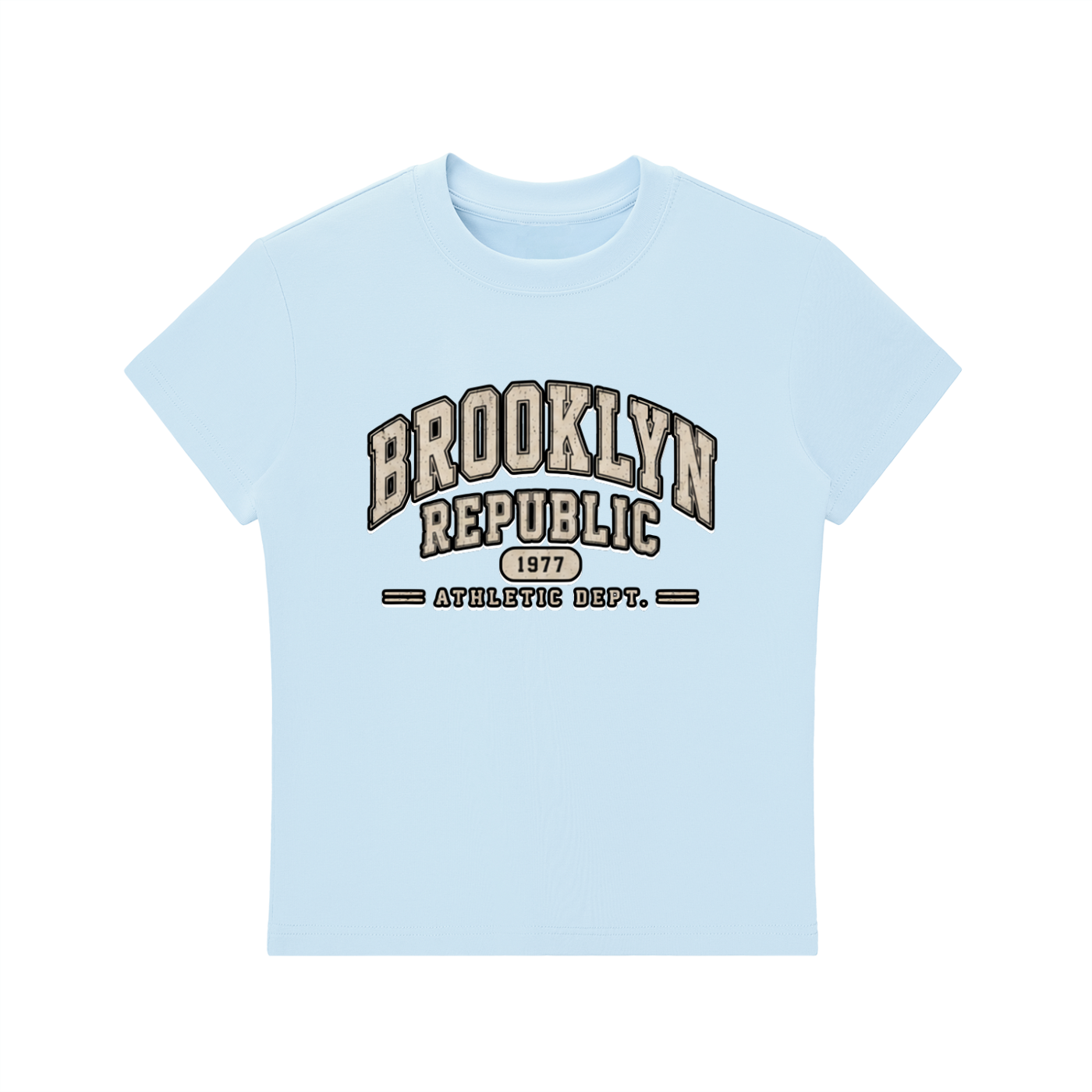 "Brooklyn Republic Essentials"  Essential Bodycon Crewneck T-Shirt