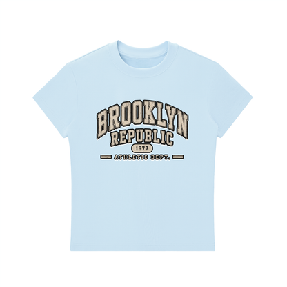 "Brooklyn Republic Essentials"  Essential Bodycon Crewneck T-Shirt