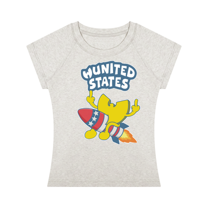 PYN™ "WUSA" Women’s Slim Raglan T-Shirt