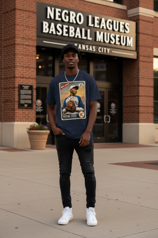 Sankofa™ “Satchel Paige” Cotton T-Shirt