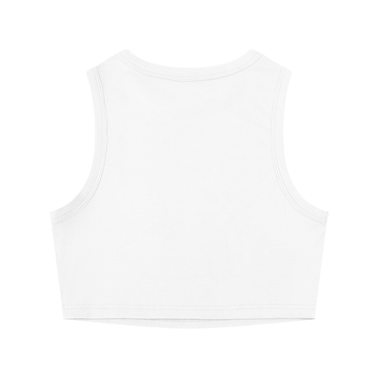 "Ladies First Comic Vol.1" Women's Tight Crewneck Crop Tank Top