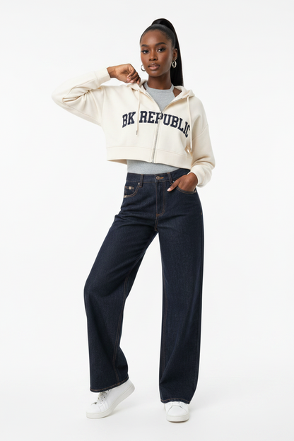 Brooklyn Republic Essentials™ Women's Heavyweight Straight Leg Denim Jeans
