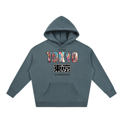 "Land of the Rising Sun" Oversize Fleeced Hoodie