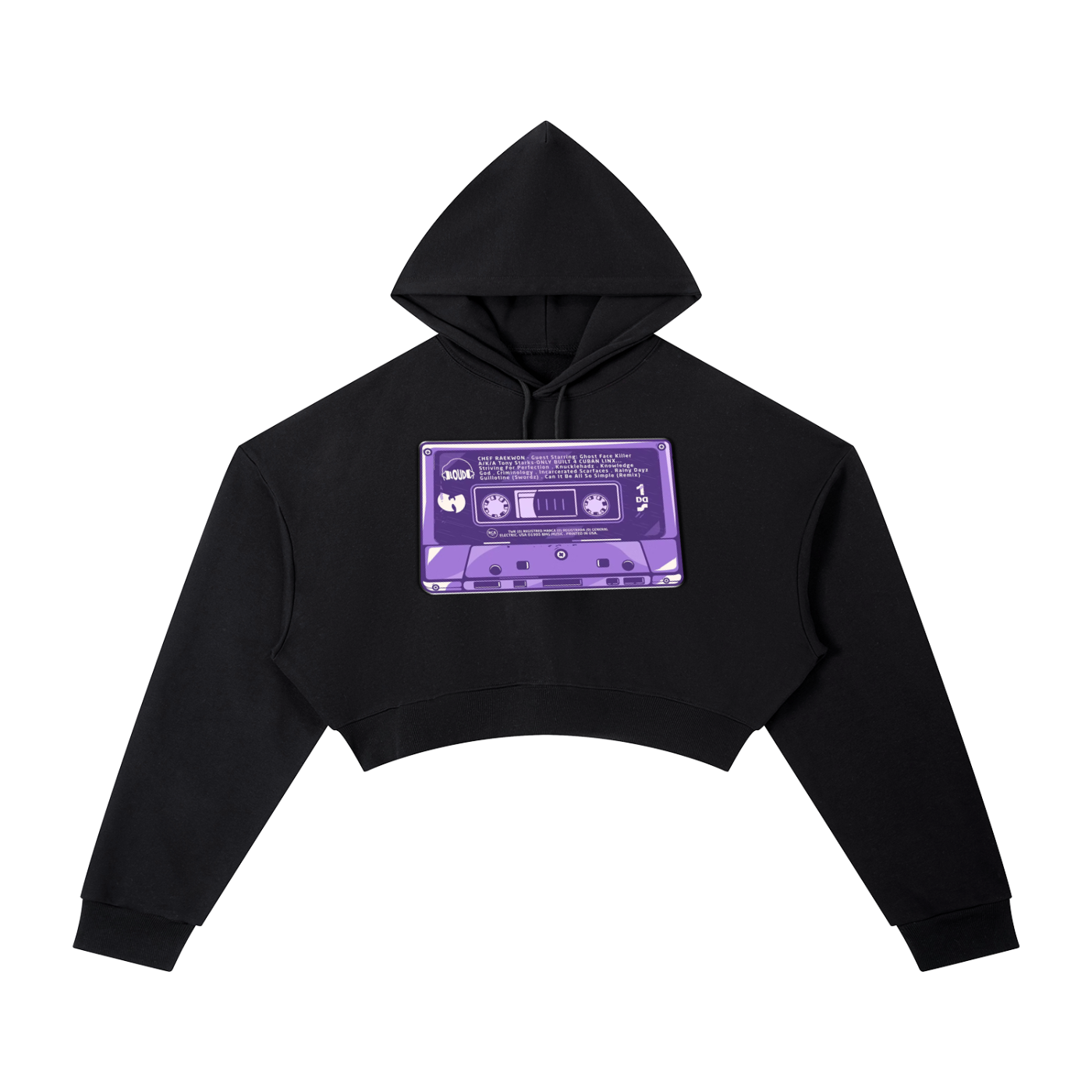 "The Purple Tape" Cropped Hoodie