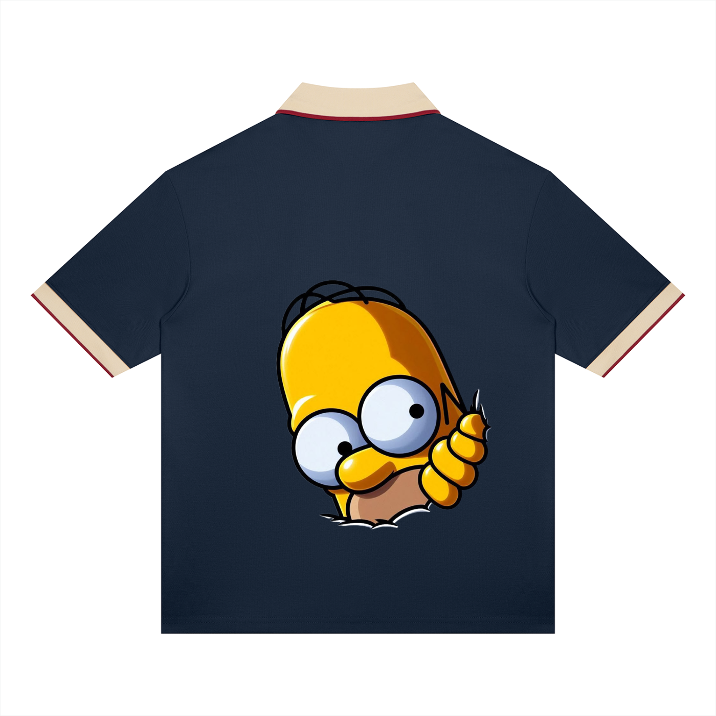 Homer Simpson™ "Peekaboo" Color Block Polo Shirt