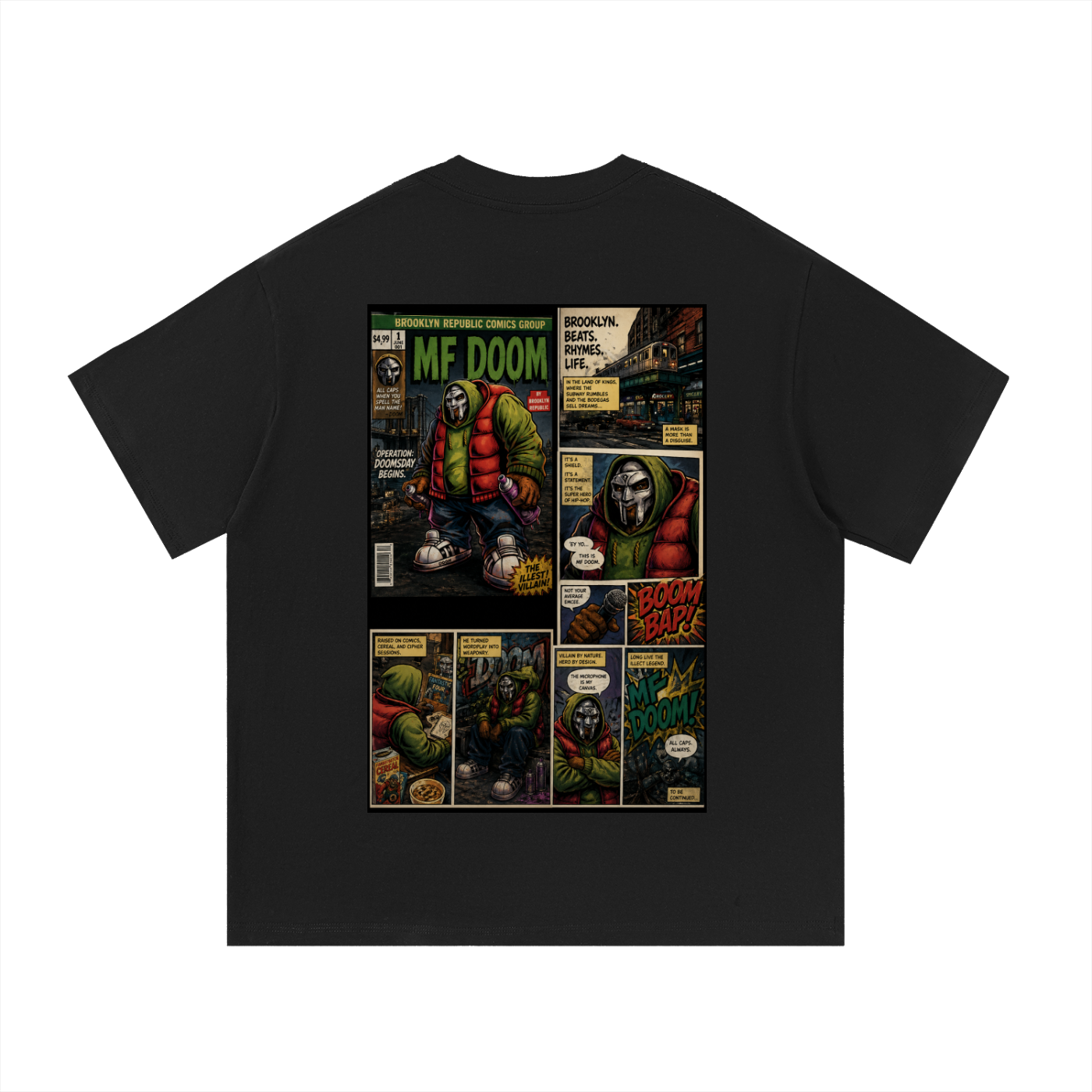 "The Adventures of MF Doom" Cotton T-Shirt
