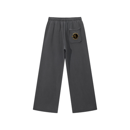 "Brooklyn Republic" Snow Washed Raw Edge Sweatpants
