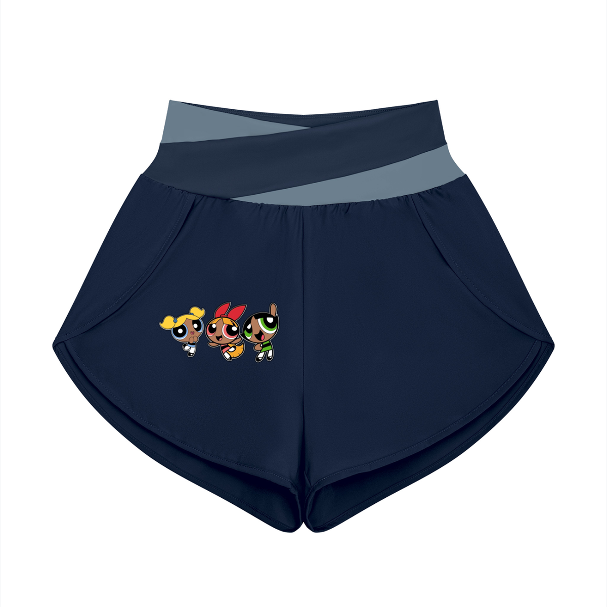 Body by Brie "Powerpuff Girls" Women's Paneled High-Waisted Yoga Set