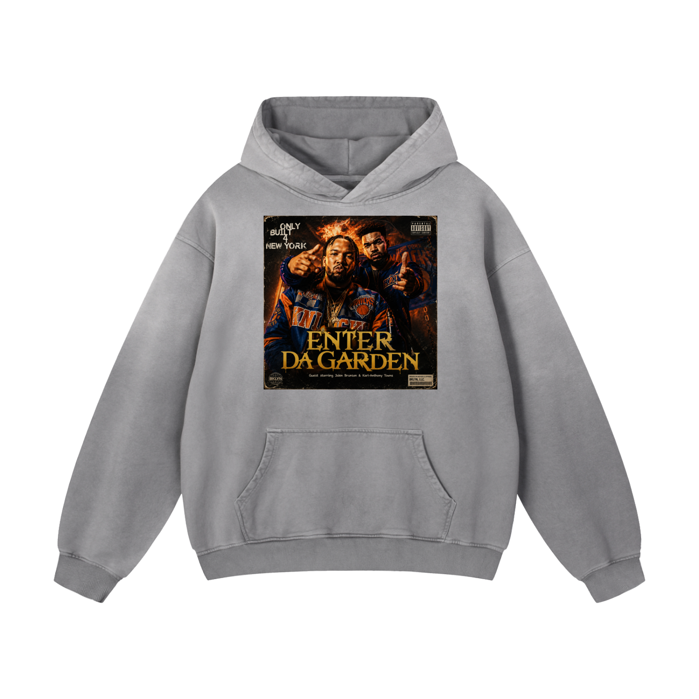 "Only Built 4 New York" Heavyweight Sunfade Oversized Hoodie