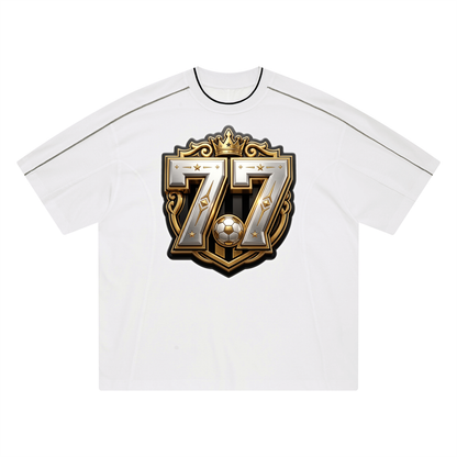 "Legacy 77"  Oversized Contrast Soccer Jersey
