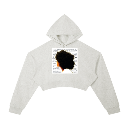 "Worldwide Underground" Essential Cropped Hoodie