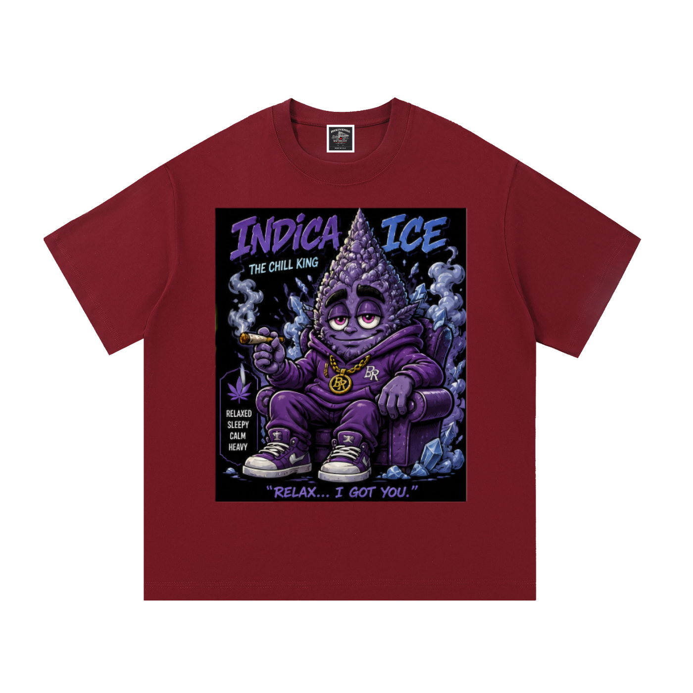 Sparksky & Dutch™ "Indica Ice" Cotton T-Shirt