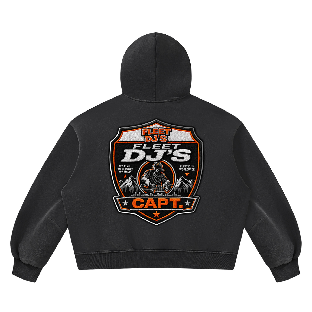 "Fleet DJ's" Vintage Wash Boxy Fleece Sweatsuit