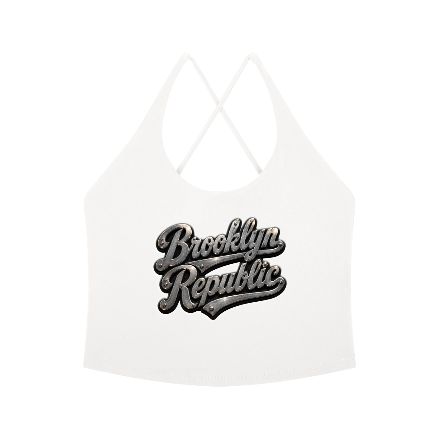 "Brooklyn Strong" Women's Tight Halter Yoga Tank Top