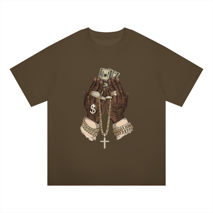 "In God We Trust/Lust" Oversized Drop Shoulder T-Shirt