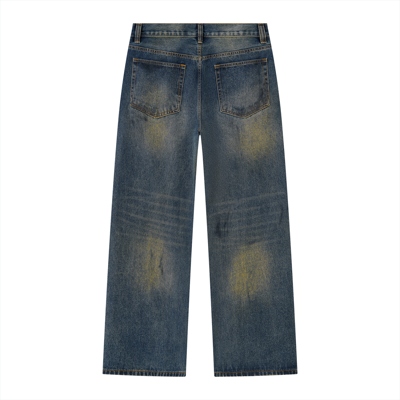Brooklyn Republic Essentials™ Men's Vintage Wash Wide Leg Denim Jeans
