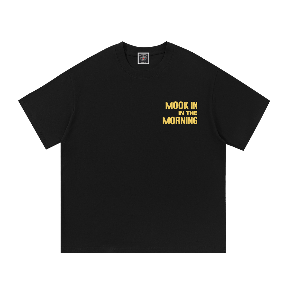 PYN™ "Mook in the Morning" Embroidered Cotton T-Shirt