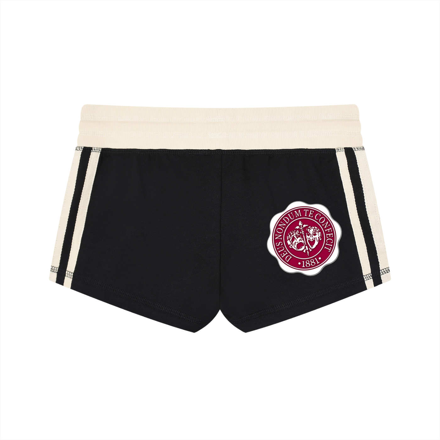 "Hillman College" Women's Contrast Stripe Track Shorts