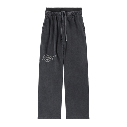PYN™ x BKRP™ "PYN" Vintage Washed Waist Pants
