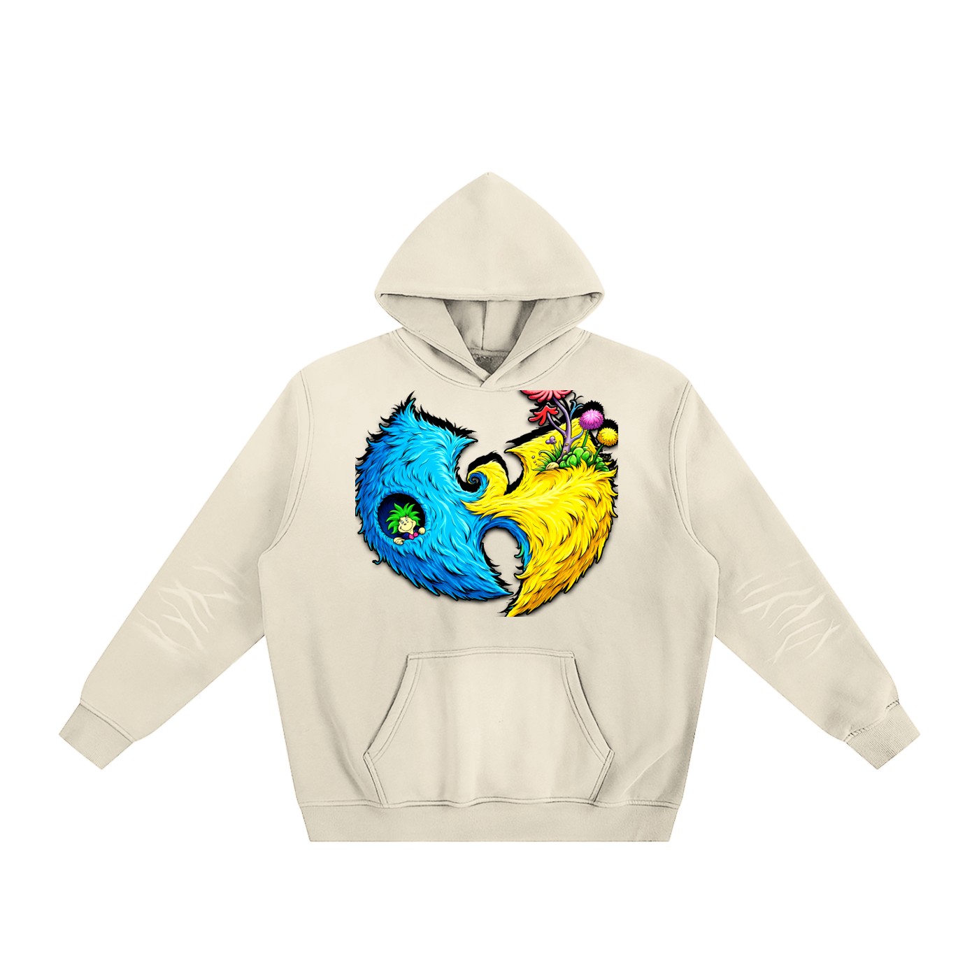 "Wally Champ" Sunfade Fleeced Hoodie