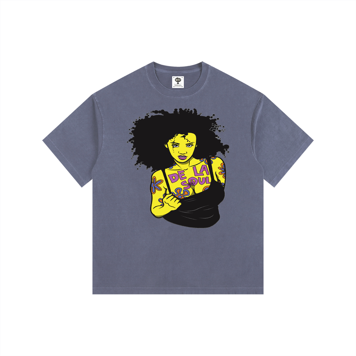 "Daisy Age" Vintage Washed Oversized Cotton T-Shirt