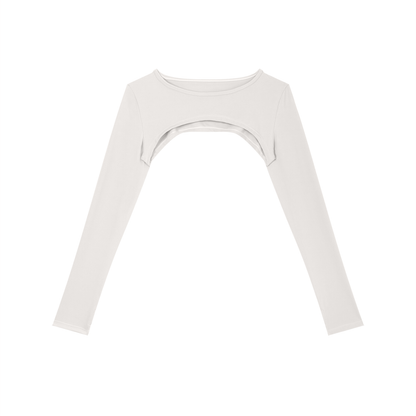 "Brooklyn Republic Essentials" Women’s Cutout Long Sleeve Yoga Shrug