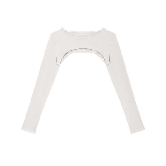"Brooklyn Republic Essentials" Women’s Cutout Long Sleeve Yoga Shrug