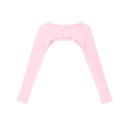 "Brooklyn Republic Essentials" Women’s Cutout Long Sleeve Yoga Shrug