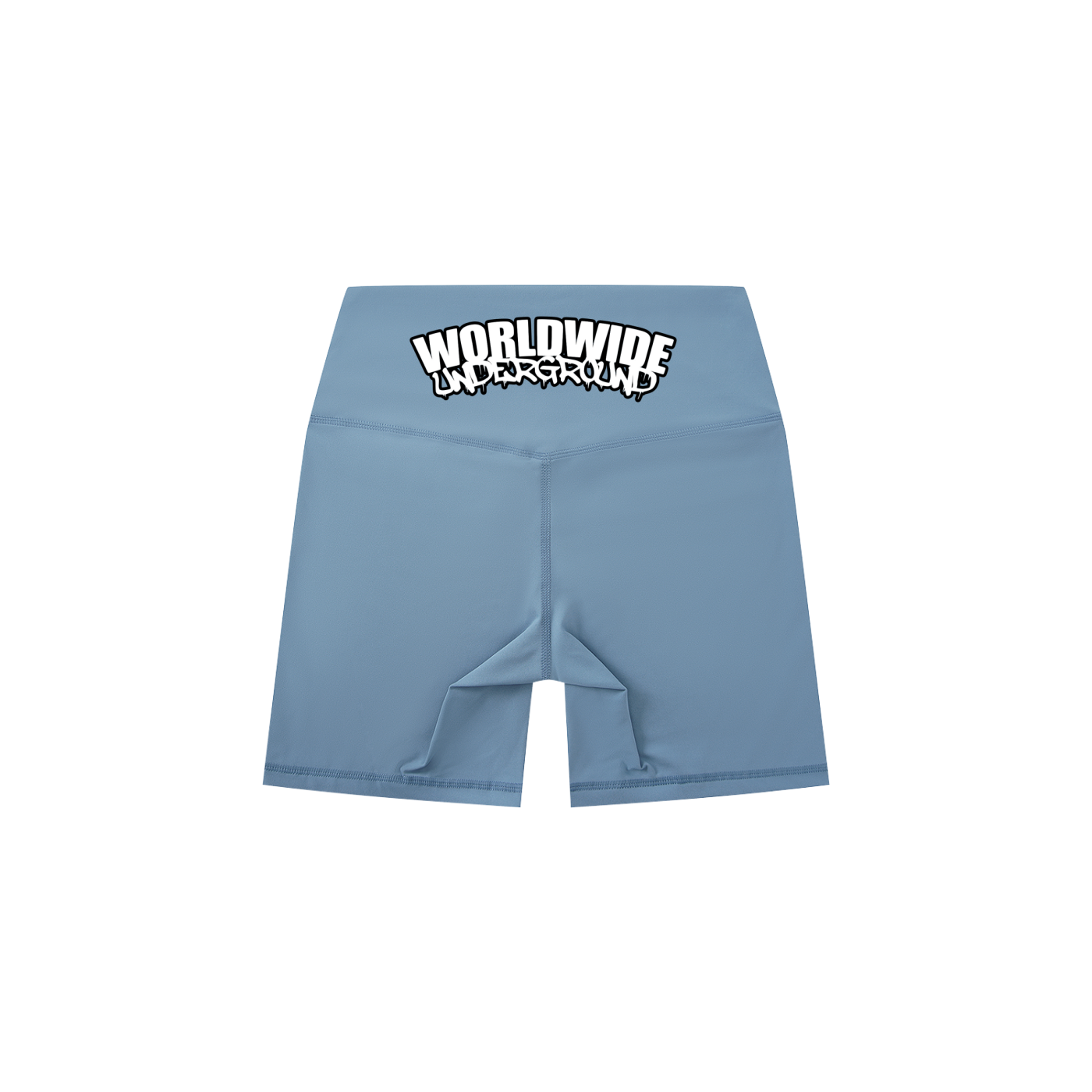 “Worldwide Underground” High-Waisted Biker Shorts