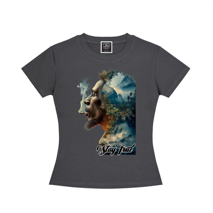 "Gravity of His Presence" Women's Slim Fit Crewneck T-Shirt