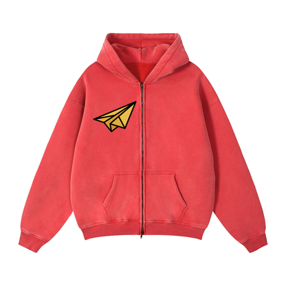 "DREAM CHASERS™ " Full-Zip Boxy Fleece Hoodie