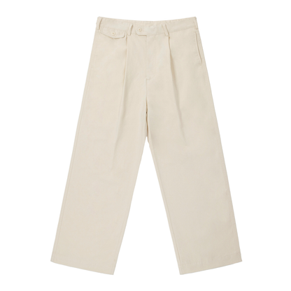 "Brooklyn Republic Essentials" Adjustable Waist Straight-Leg Khakis