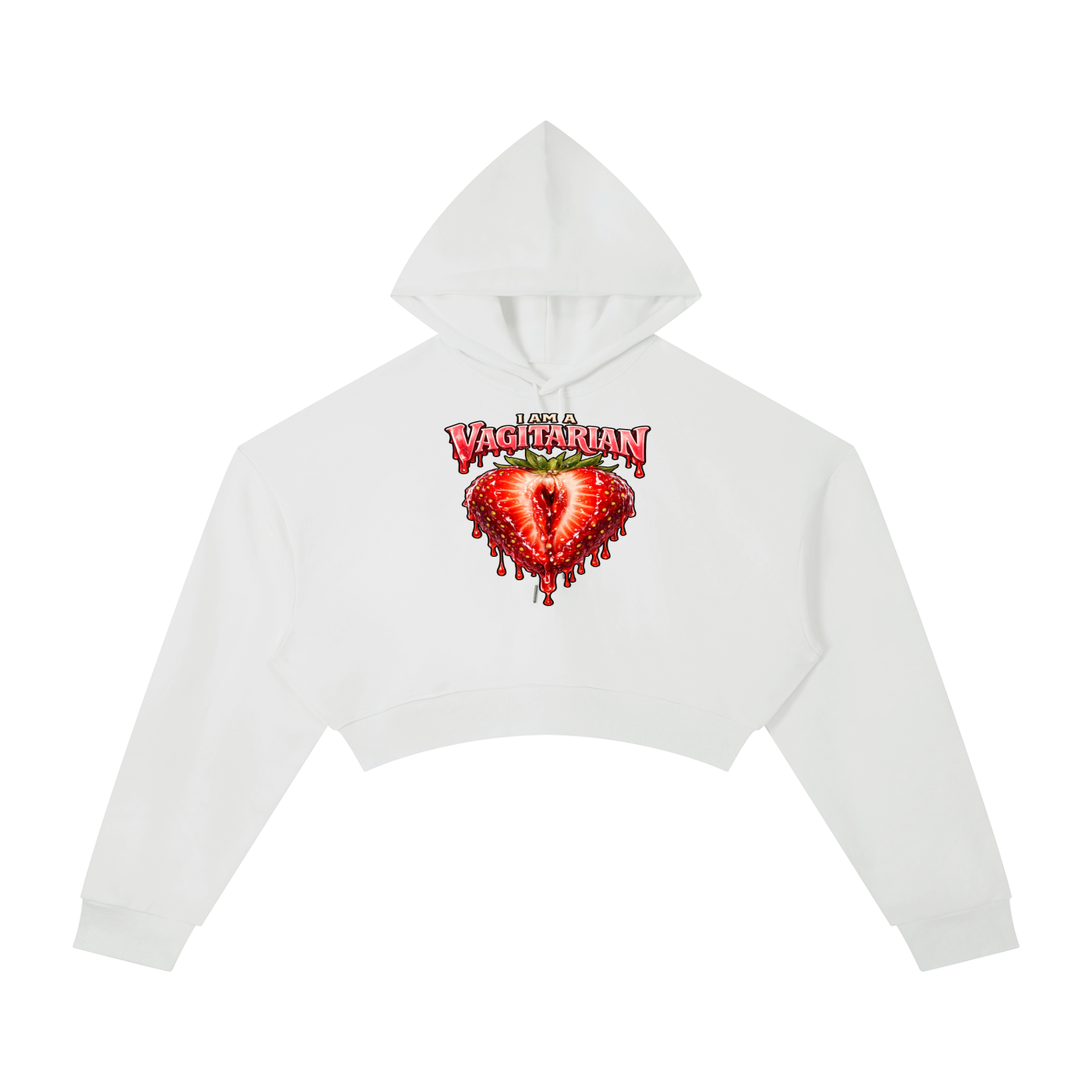 “Vagetarian” Essential Cropped Hoodie